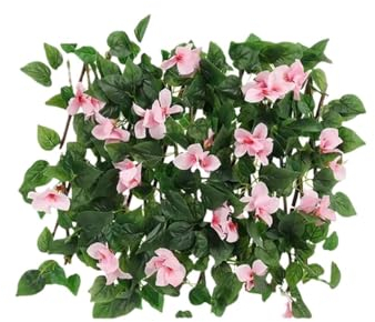 MZPOZB Balkon Sichtschutz Künstlicher Blatt-Sichtschutzzaun, Sichtschutz, Hecken, Zaun, Außenzaun, Wand, Landschaftsbau, Zaun, Garten, Hinterhof, Balkon, Zaunpaneel Balkonverkleidung(Pink 0.4x2m)
