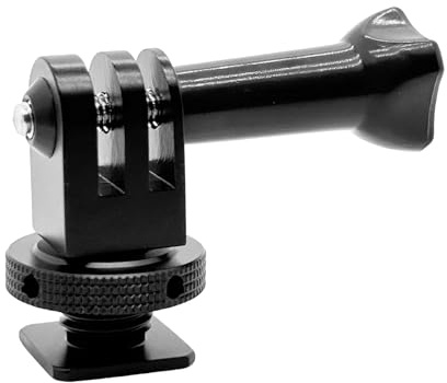 Aluminum Alloy Cold Shoe Tripod Mount Adapter for Action Cameras, DSLR Camera Flash Hot Shoe Mount Adapter Compatible with Gopro Hero 12/11/10/9/8/7/Max/Mini, DJI OSMO Action 3 4