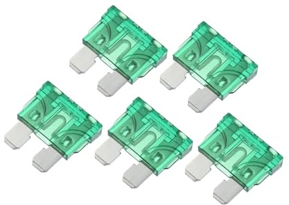 TUCKBOLD 5pcs Blade Style Fuses 30A Blade Style Fuses for Car Boat Green Automotive Parts