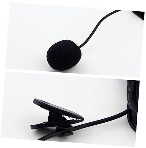 BESTonZON 30hz Mini Lavalier Mikrofon Mit Klinkenstecker Omnidirektional Kompakt Für Pc Smartphone Und Sprachverstärker Für Vorlesungen Und Außeneinsätze Kabelgebunden Plastikgehäuse Frequen