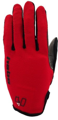 Hebo Guantes de carreras de motocicleta, Nano Pro, color rojo, para ciclistas masculinos