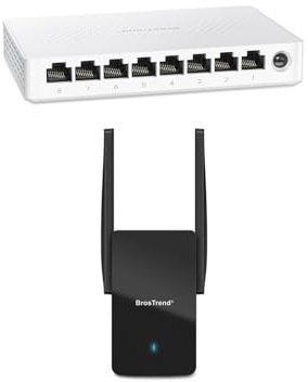 BrosTrend AX3000 WiFi 6 Access Point with Gigabit Port + BrosTrend 8 Port 2.5Gb Ethernet Switch Bundle