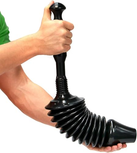MAGNA RETAIL Powerful Toilet Plunger, Heavy Duty Toilet Unblocker | High-Power Plunger for Blocked Toilets, Unblock Tough Drain Blockages - Clears & Unblocks with Less Mess and No Chemicals