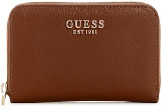 Guess Amorette Portefeuille zippé pour Femme Taille M Cognac Taille Unique