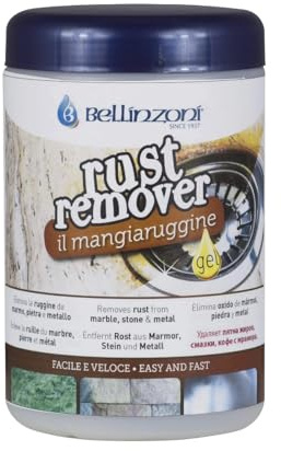 Rust Remover Gel 1L – Rimuovi Ruggine per Marmo, Granito, Pietre, Ceramica e Metalli, Sicuro per Marmo Lucido, Senza Acidi, Azione Rapida