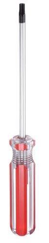 QUARKZMAN Cacciavite Torx aimanté Asta 5x100mm T25 Testa A Stella 6 Punta In Acciaio Con Impugnatura Antiscivolo Per Riparazione E Miglioramento Elettrodomestici Rosso