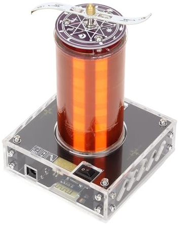 jcwwolk Bobine De Musique Bluetooth, Enceinte À Plasma De Bobine Tesla Musicale, Éclair Artificiel, Jouet D'expérience Scientifique Et Décor Geek pour Les Enthousiastes De Physique