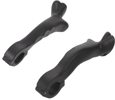 YARNOW Puños de Manillar para Bicicleta de Montaña Ergonómicos de 22,2 Mm, Extensiones Tipo Cuerno Antideslizantes para Ciclismo, Resistentes Humedad, 1 Par, Accesorios para Ciclismo