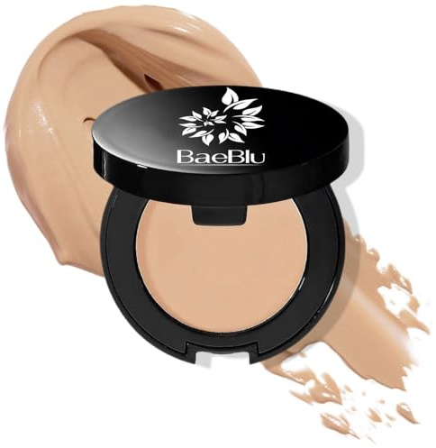 Organic Cream Concealer 100% Natural Full Coverage Dewy Finish, Paradise