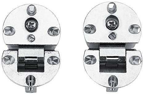 Fdit 2 Pezzi Cerniera della Porta dell'Armadio Cucina ad Incasso Cerniera 90 Gradi Chiusura Senza Telaio Montaggio Completo