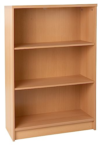Wohnzimmerregal Standregal Bücherregal | 3 Fächer | Dekor | Buche | BxHxT: 72x111x34 cm