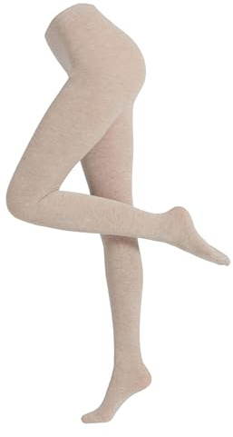 CALZEDONIA Opaque Matte Cashmere and Modal Tights Nude XL