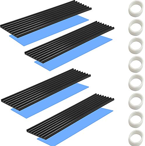 M.2 SSD heat sink with thermal conductive adhesive sheet to prevent thermal runaway Heat sink heat sink CPU IC chip circuit board suitable for LED amplifier aluminum 70mm × 22mm × 3mm