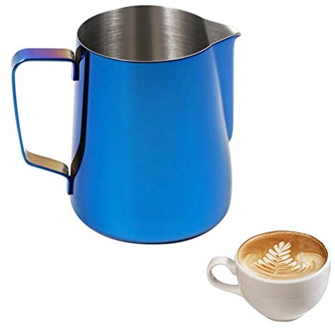 Iwinna Milk Frothing Jug Multifunctional Milk Coffee Frothing Pitcher for Making Cappuccino Espresso