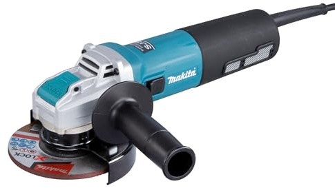 Makita GA5080RX02 Winkelschleifer X-LOCK 125 mm, 1.400 W inkl. 199710-5 Schutzhaubenabdeckung, Petrol