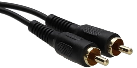 kenable Câble phono RCA simple pour appareils audio/vidéo DJ/TV/HIFI/CCTV Doré 20 m