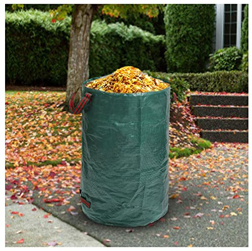 CCLONGTT Gartenabfallsack 120L/272L/300L/400L/500L Gartensäcke Stabil mit Griffen Sack Gartenabfälle Groß Zusammenklappbar Selbststehend Multifunktional Blattbeutel Wasserdicht Dauerhaft