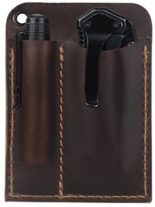 1791 EDC Pouch, Everyday Carry Pocket Organizer fits Knives, Multitools, Small Tools, Flashlight. American Leather. EDC Pocket Knife Sheath.