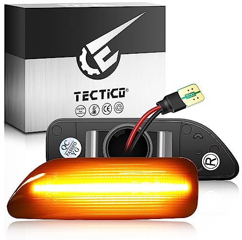 TECTICO Seitenblinker Seitenmarkierungsleuchter Lichtblinker Blinker Kompatibel mit S60 MK1 2001-2009, S80 MK1(TS.XY) 1999-2006, V70 MK2(SW) 2000-2008, XC70 2003-2007, XC90 MK1 2003-2009, 2 Stück