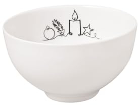 Villeroy & Boch Statement Lines Bol Xmas, 470Ml, Porcelana Premium, Blanco