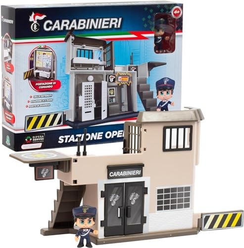 Giochi Preziosi - Carabinieri Set Della Stazione Operativa Dei Carabinieri su 2 Livelli E Tante Aree Gioco, Include Action Hero Da 7 Cm, Per Bambini A Partire Dai 4 Anni