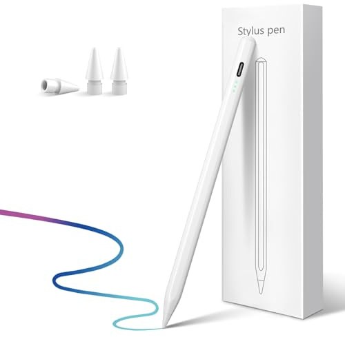 Stylus Pen for iPad 2026-2018 with 13 mins Fast Charge,Tilt Sensor Palm Rejection Pencil for iPad 10/9/8/7/6th,11th A16,Air 11/13 M2/M3/M4,Pro 11/13 M4/M5,Pro 12.9,Air 5/4/3,Mini 7/6/5