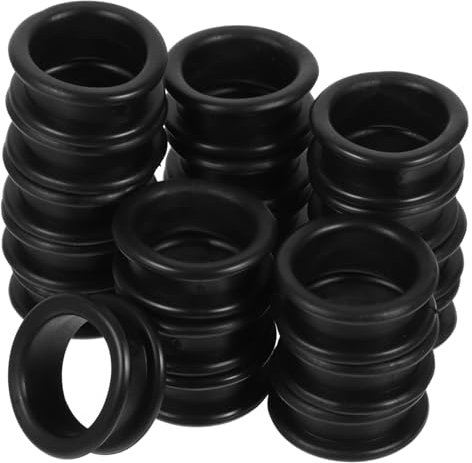 FRCOLOR 20st Scheren-silikonring Nagelschere Haarentfernungscreme Augenbrauenschere Klein Scherenteile Trimmer Für Männer Haustierbürste Rand Föhnbürste Pflegeschere Kämme Kieselgel Black