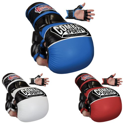 Combat Sports Max Strike MMA-Trainingshandschuhe, offene Handfläche, Fingerlose Handschuhe für MMA, Muay Thai und Kickboxen