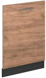 Vicco Panel Frontal del lavavajillas Fame-Line, Roble Dorado, 60 cm | Para lavavajillas totalmente integrado de 60 cm · Sin encimera · ✓ A juego con el frente de cocina · ✓ Libremente combinable