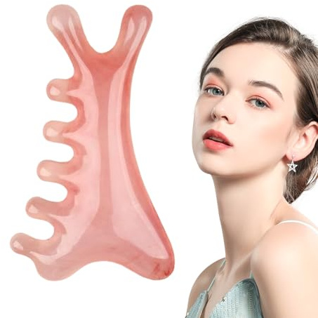 Haarmassagegerät Für Die Kopfhaut Massagewerkzeug Aus Kunstharz & Jade | Multifunktionales Tragbares Entspannungswerkzeug Für Frauen Und Männer Mit Gesichts- Und Körperschaber