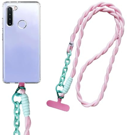 Diyxisk Handyband Universal 60CM Verstellbar Handyband zum Umhängen aus doppeltem Nylon-Seil Kompatibel mit jedem Handy und Smartphone für Elternschaft, Urlaub, Outdoor, Reisen