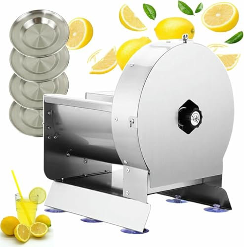 GFXYQPDNV Cortadora de Verduras eléctrica y Manual 2 en 1/Ralladora de Verduras Comercial de 22 x 10 cm/Cuchillos y rebanadoras eléctricas/Rebanadora Profesional para ensaladas, Redonda,Round