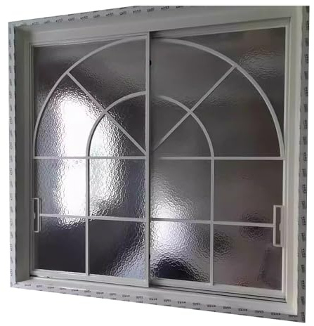 XILYZMO Tageslicht-Schiebefenster, Aluminium Unterputz Schuppenfenster Mit Hartglas Keller Lüftungsfenster 5 Mm Hartglas Vertikal Ersatzfenster Für Schuppen Badezimmer Dachboden(130x180cm/1.3x1.8in)