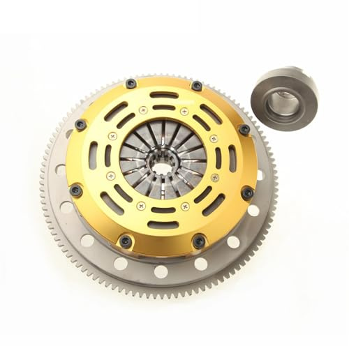 Embrague Asamblea Kit de volante de inercia de doble disco de embrague de competición de 215 mm (8,5) y 185 mm (7,25), compatible con BMW 323, 325, 328, E36, M50 y M52. Sets para Embrague(185MM 7.25