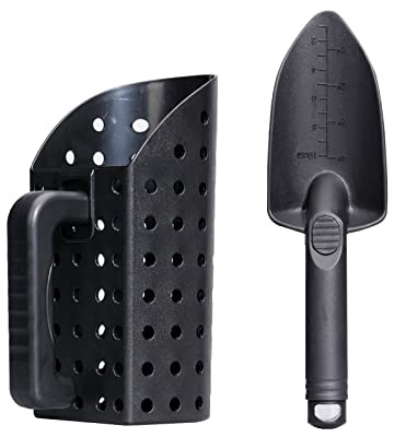 Metal Detecting Sand Scoop Set Portable Ergonomically Sturdy ABS Plastic Sand Scoop and Trowel Treasure Beach