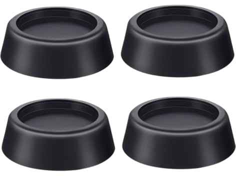 HOLIDYOYO 4 Piezas Almohadillas Antivibración para Lavadora Juego de Base Antideslizante Amortiguador de para Hogar Reducción de Ruido y Vibraciones