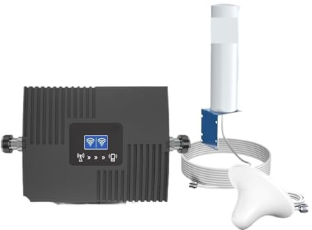 Amplificatore Cellulare 3g 4g 5g 900 1800 2100 850 1700 1900 Kit Ripetitore Di Rete A Doppia Banda For Segnale Mobile Copertura più ampia(1800 2100MHz)
