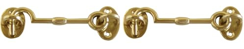 Imex El Zorro B-76111 Aldabilla Tipo Buque (latón Brillo, 90 mm) (Paquete de 2)