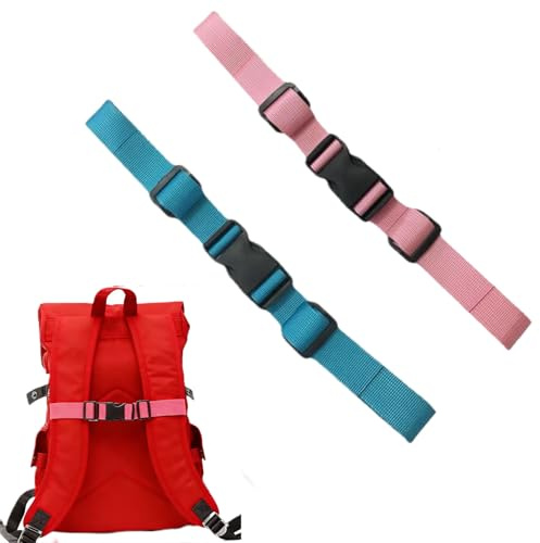 HuiLanYouSheng 2 Stück Brustgurt Rucksack Kinder,Brustgurt Rucksack,Rucksack Brustgurt Nachrüsten,Verstellbarer Rucksackgurt,Rucksackriemen Nylon Mit Schnellverschluss Für Joggen Wandern Außerhalb.
