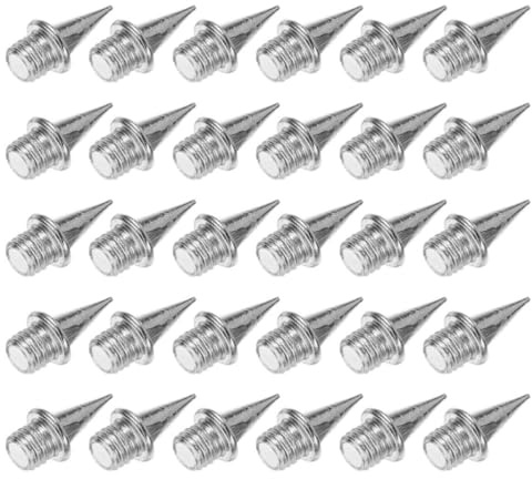 VERDANVERSE 30 Clavos de Pista de Acero Duro de 3/8 Pulgadas para Zapatillas de Clavos de Atletismo, Mejora el Agarre y Compatibilidad Versátil para Carreras de Velocidad y Larga Distancia