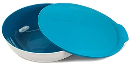 Tupperware Allegra 3,5 L hellblau weiß Servierschale 36349
