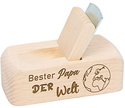 polar-effekt Flaschenöffner aus Holz - leichtes öffnen von Bierflaschen - Papa, Mann - Naturprodukt aus Buchenholz - Geschenk zum Vatertag - Motiv Bester Papa
