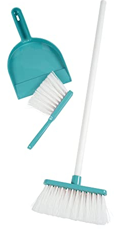 Smoby - Reinigungs-Set - Putzen wie die Großen, mit Schaufel, Handbesen und einem großen Kehrbesen, Putzset für Kinder ab 3 Jahren