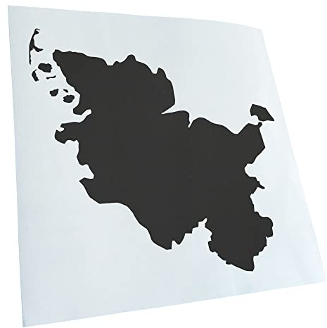 Kiwistar - Autoaufkleber - Dunkelgrau - 24x22cm Schleswig Holstein Deutschland Aufkleber für Auto, Laptop, Fahrrad, LKW, Motorrad mehrfarbig JDM Decal Racing