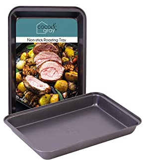 YöL Non Stick Rectangular Baking Tray Turkey Roasting Tin Tray for Oven Cooking 30x20x3cm Home Kitchen Baking, Roasting, Cooking