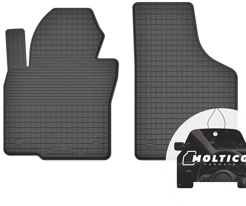 moto-MOLTICO Vorne Gummimatten Auto, 2-teiliges Set, Allwetter Gummi Fußmatten mit Rand, Antirutsch & Wasserfest Autoteppiche - passend für Audi A3 8P 2003-2012