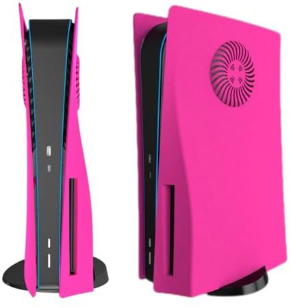 Hzxkqmil Placas de Cubierta de Repuesto para PS5 Consola Disc Edition | Carcasa de Repuesto con Ventilación Paneles Laterales Cover Plates ABS Antiarañazos Accesorios para PS5 Console Edición Disco