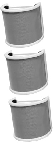 HOMSFOU 3stücke U-förmiger Mikrofon Popschutz Mit Windschutzfunktion Effektiver Schutz Vor Windgeräuschen Und Spritzern Für Klare Aufnahmen Mit Schaumstoffmaterial Elegantem Design
