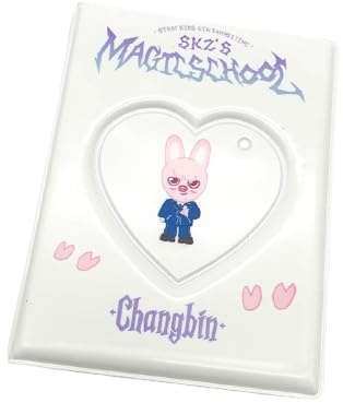 SKZOO Porta foto SKZ's Magic School Raccoglitore con portachiavi 'STAY' album foto con 16 pagine interne porta cartoline custodie per libri (Changbin)
