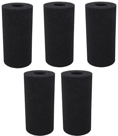 DriKou Poolfilterkartusche, Kartusche, Schwimmbadfilter, PU-Schwammmaterial, zylindrisch, wiederverwendbar, waschbar, Starke Filterfähigkeit, Kosten senken, Poolfilter für Poolpumpe (L 30cm / 11.8in)